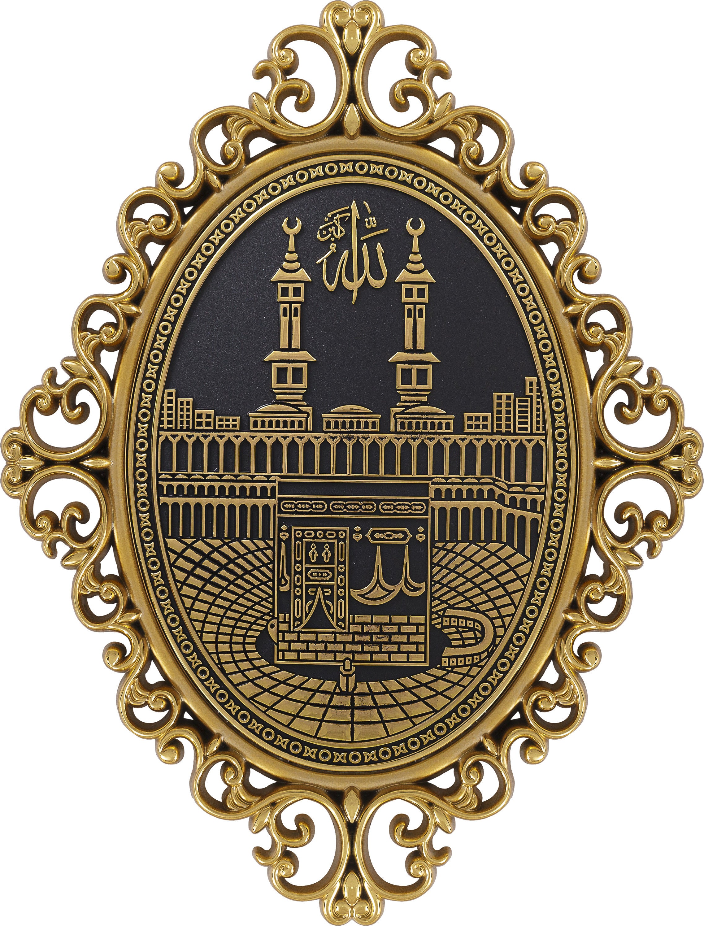 Oval Hat Sanatı Ayet Çerçeveleri – (24x31 cm)