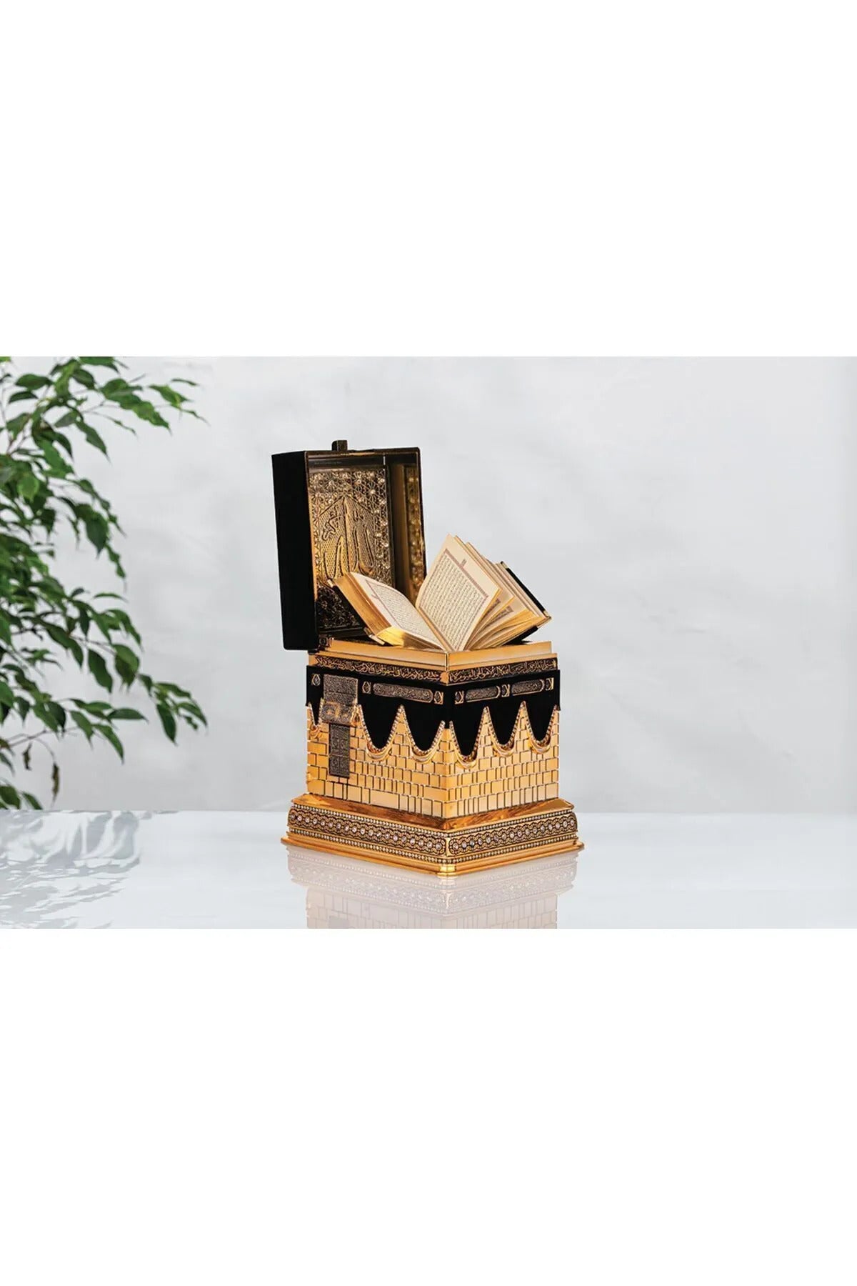Biblo Kâbe Kur'an Kabı Gold