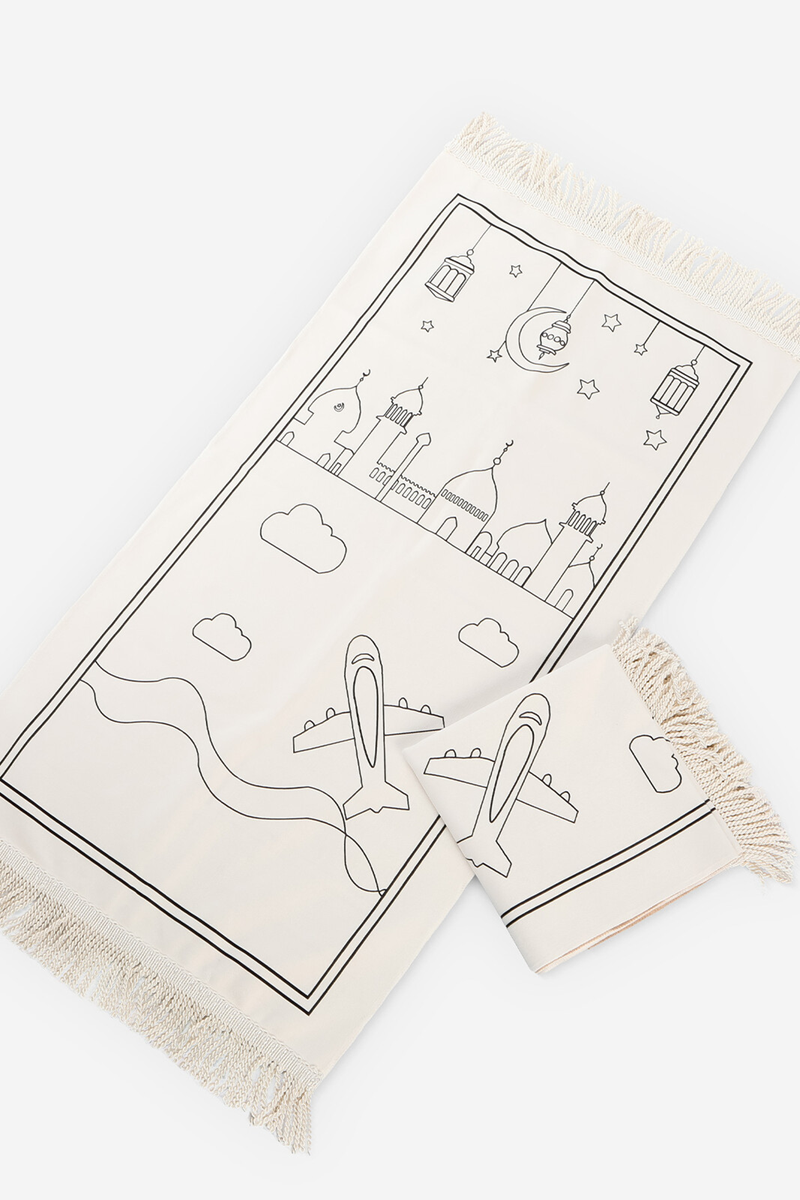 Boyanabilir Seccade Seti – Kalemli Silindir Kutulu