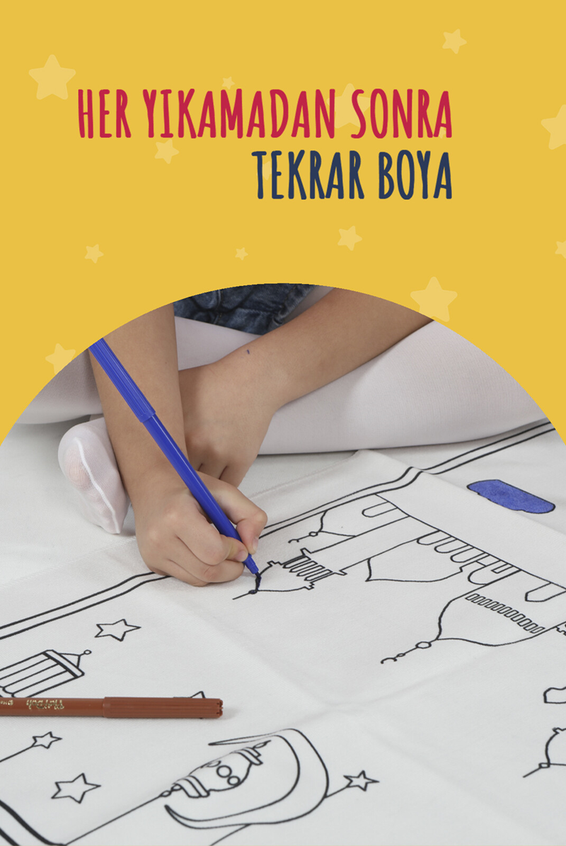 Boyanabilir Seccade Seti – Kalemli Silindir Kutulu