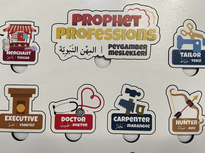 Peygamber Meslekleri İslami Eğitici Öğretici Ahşap Oyuncak