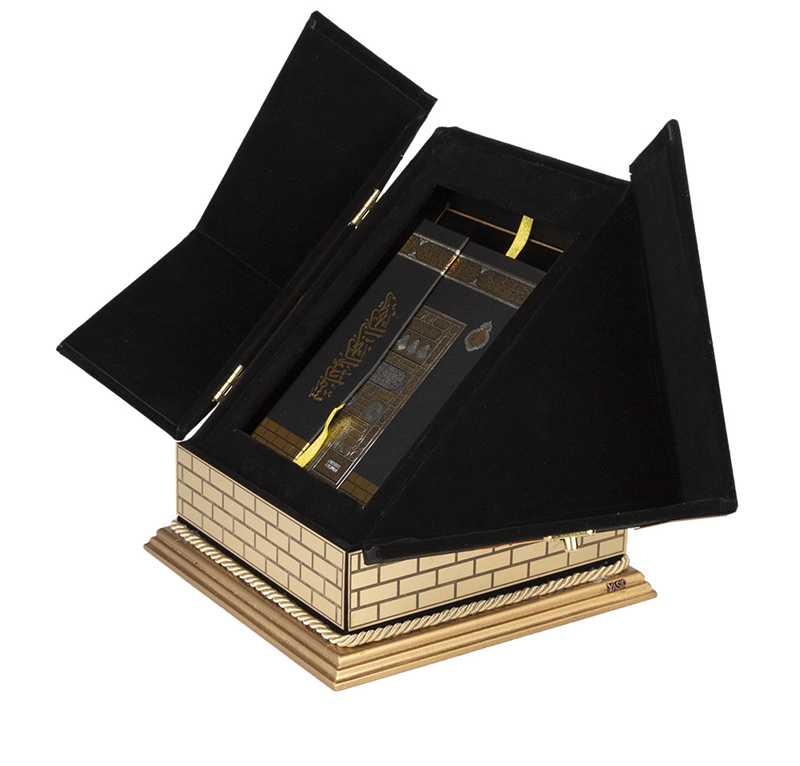 Kâbe Maketi Açılır Set – Kadife Kaplı Kur'an-ı Kerim