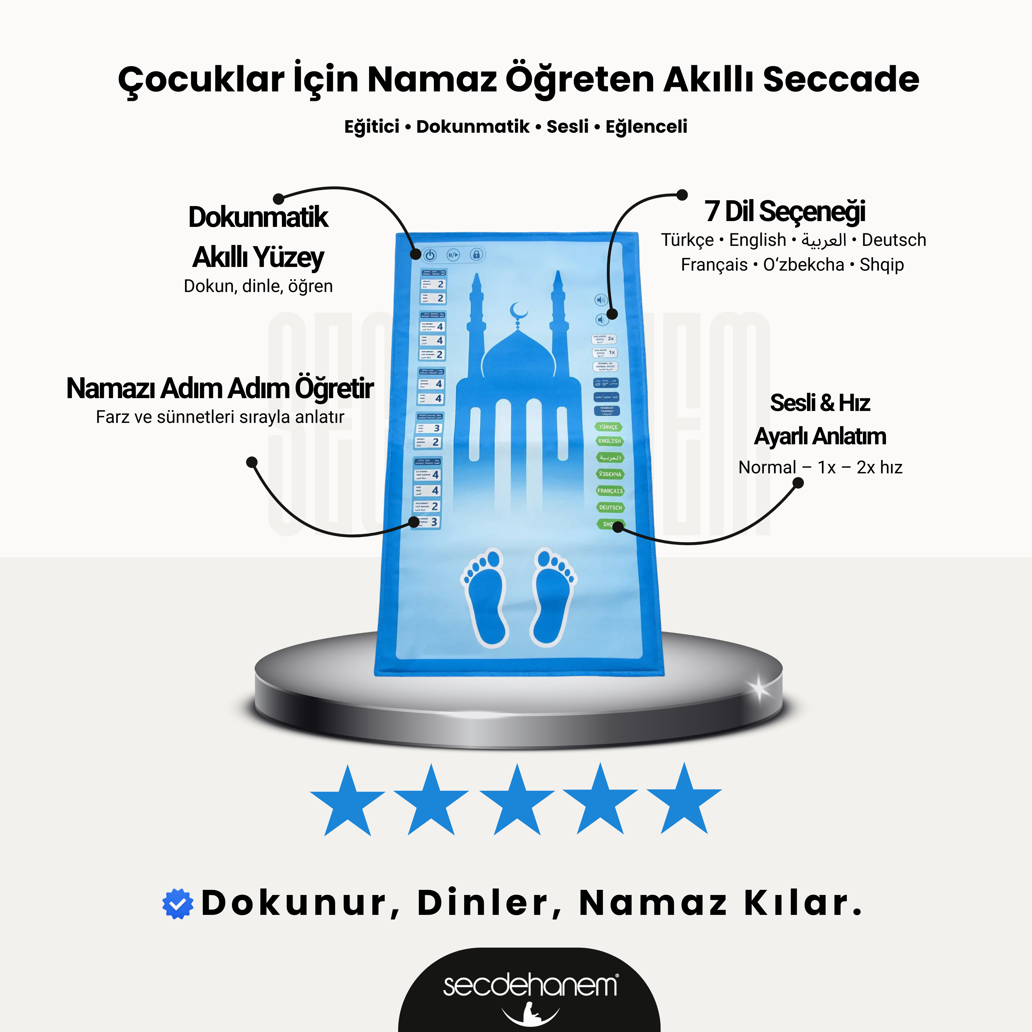 Namaz Öğreten Akıllı Seccade