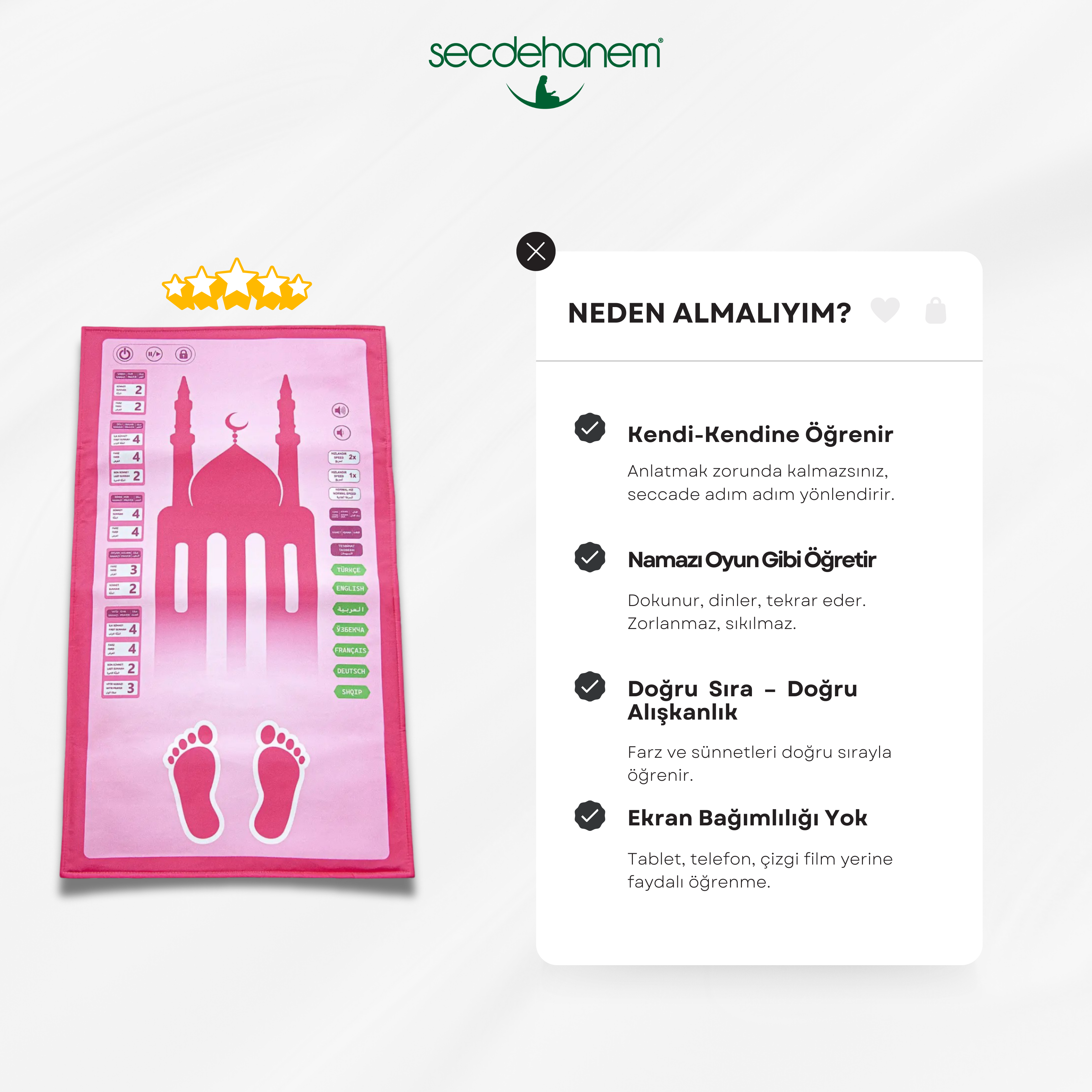 Namaz Öğreten Akıllı Seccade