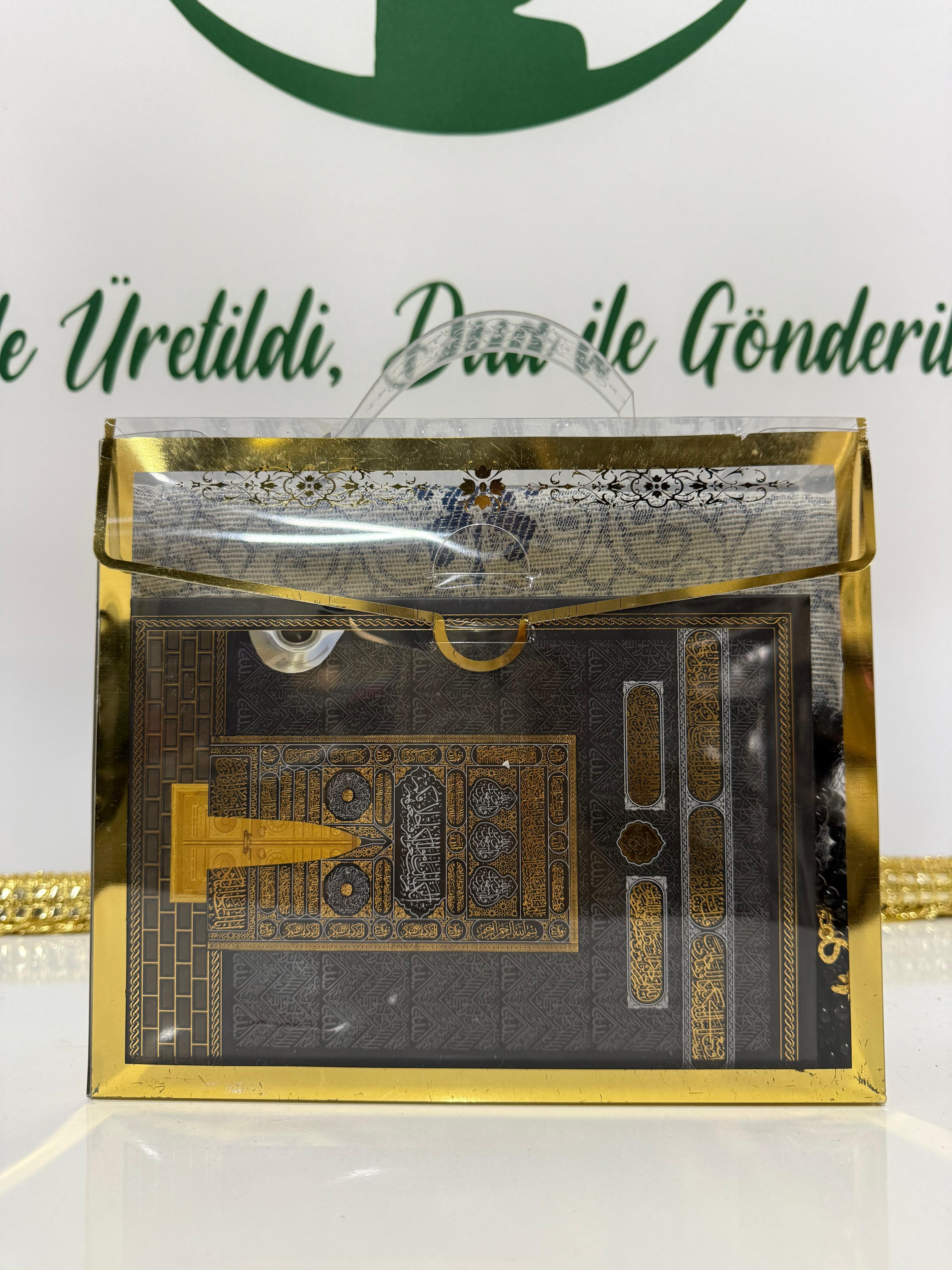 Kâbe-i Muazzama Çantalı Hediye Seti (Özel Üretim)