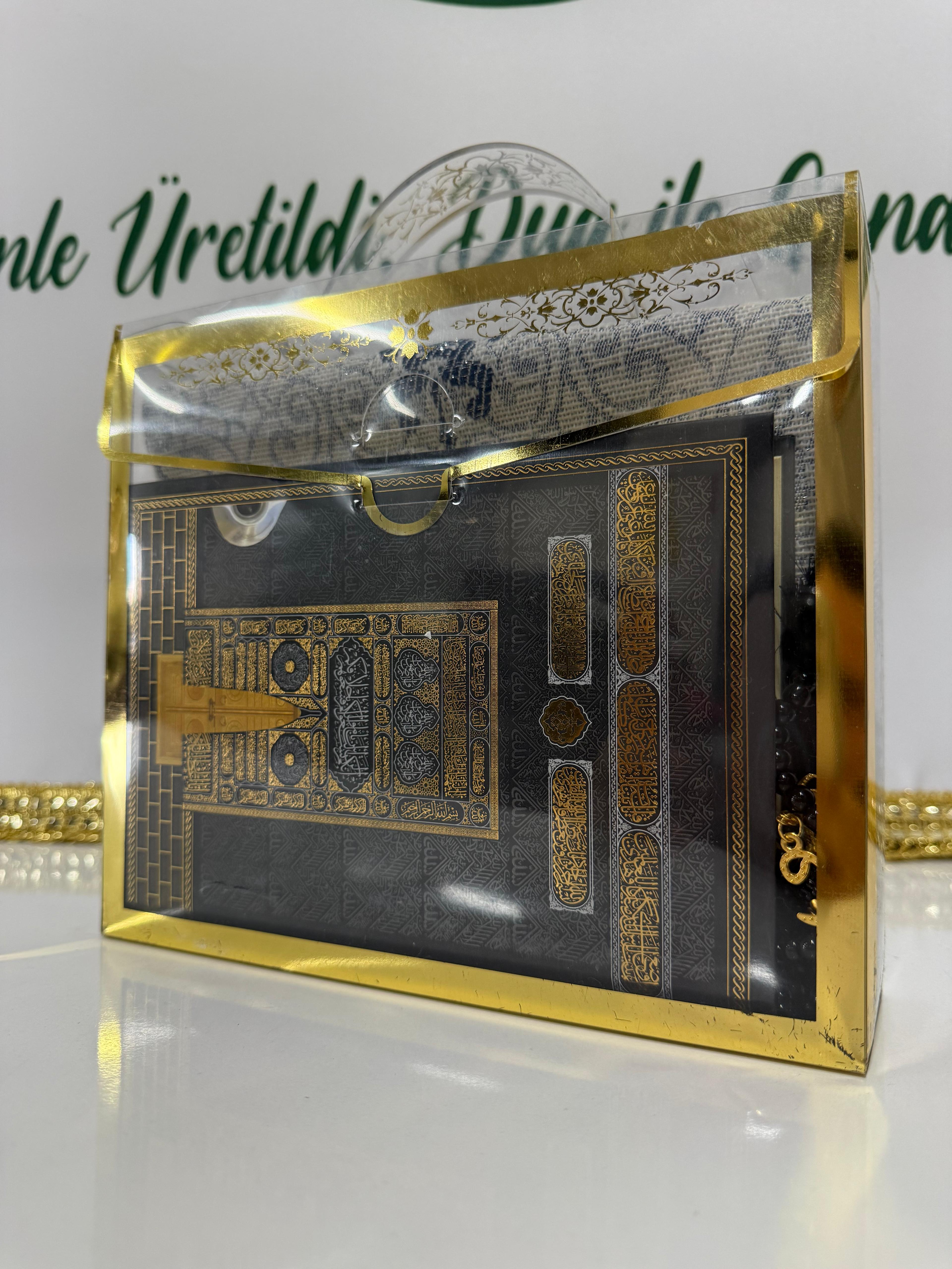 Kâbe-i Muazzama Çantalı Hediye Seti (Özel Üretim)