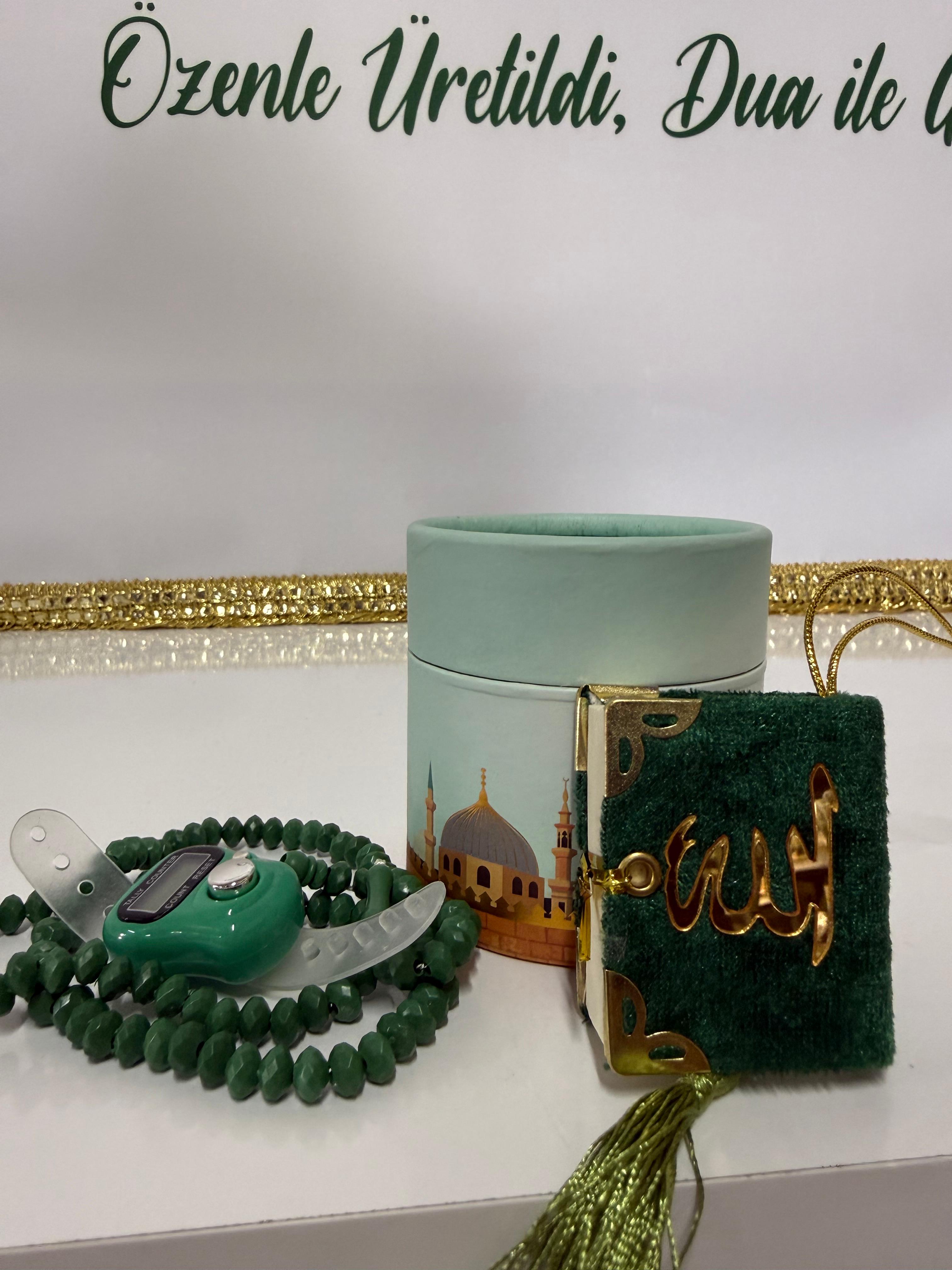 Haremeyn Mini Zarafet Kutusu – Özel Silindir İslami Hediye Seti
