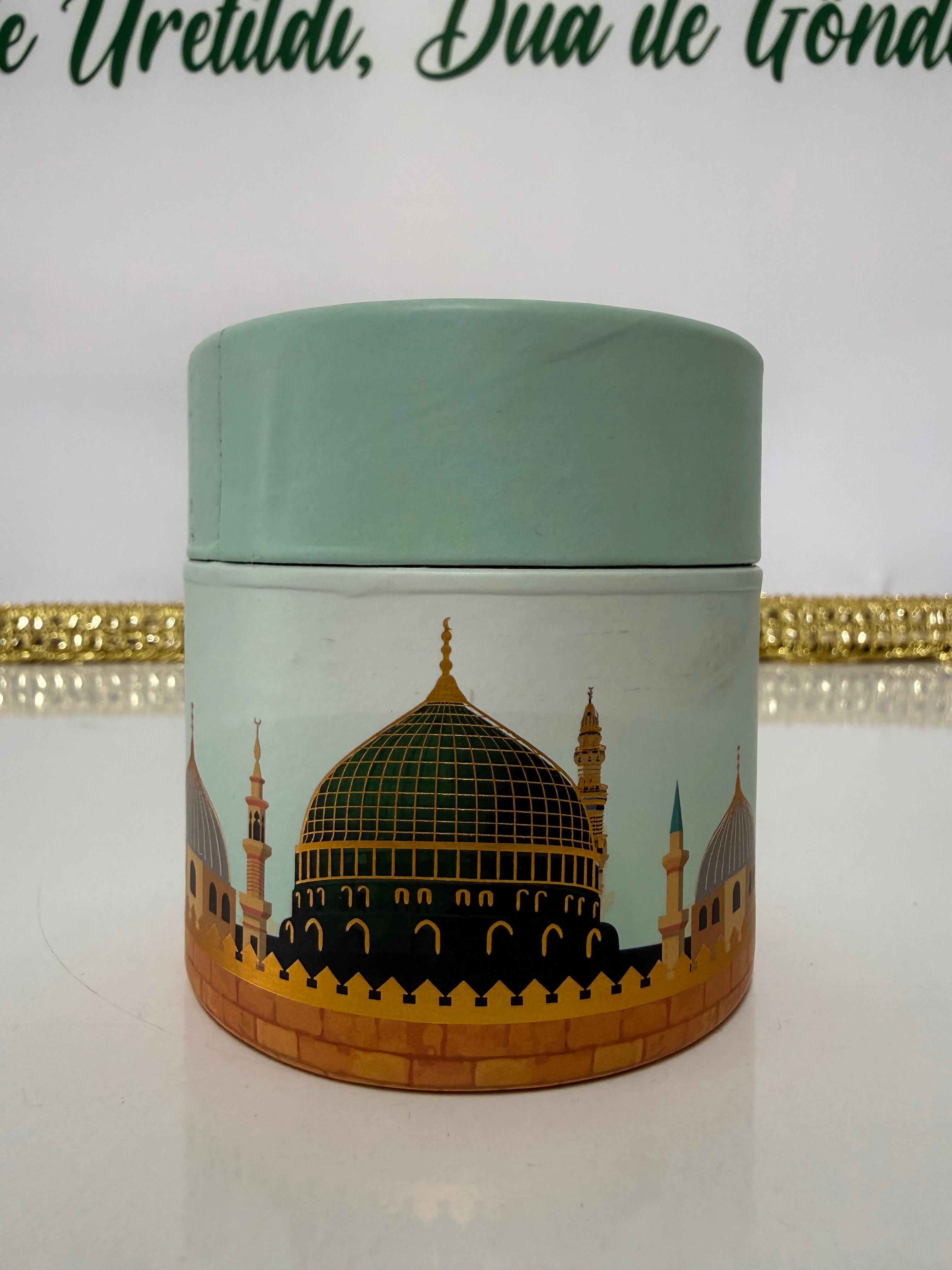 Haremeyn Mini Zarafet Kutusu – Özel Silindir İslami Hediye Seti