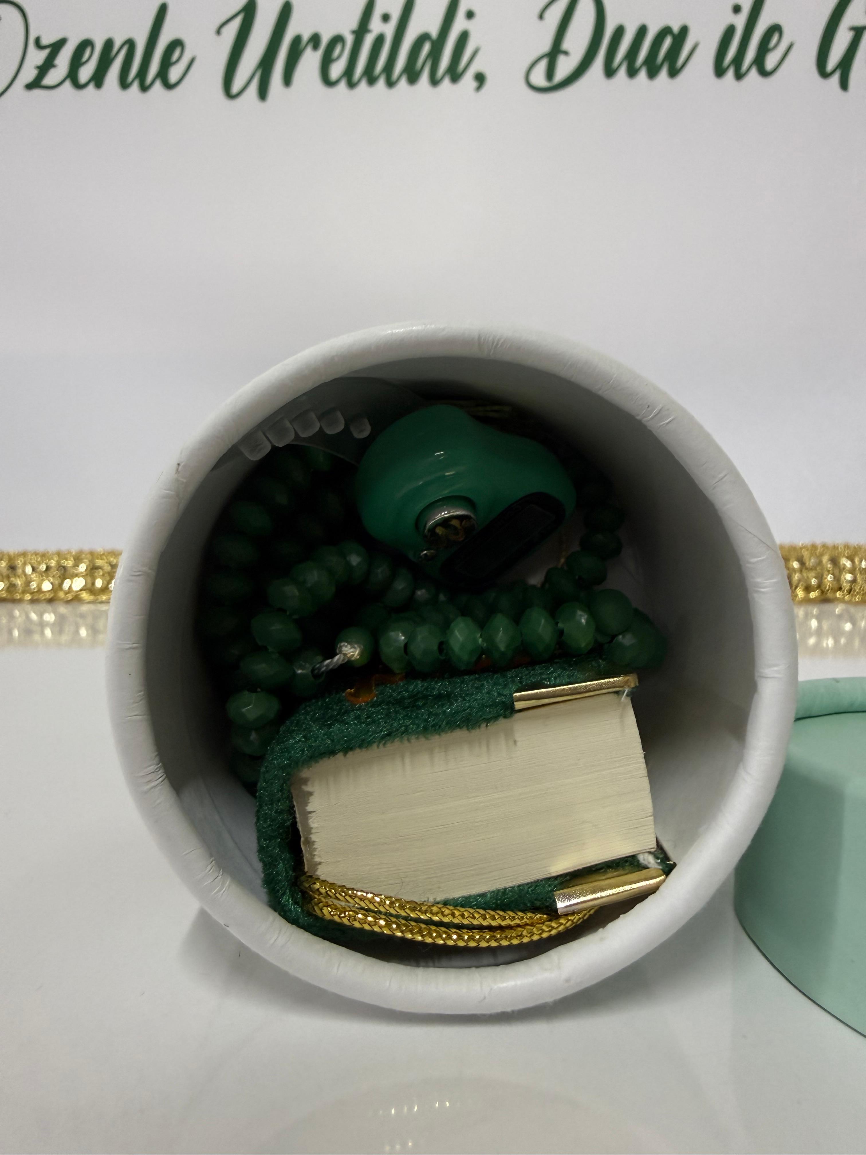 Haremeyn Mini Zarafet Kutusu – Özel Silindir İslami Hediye Seti