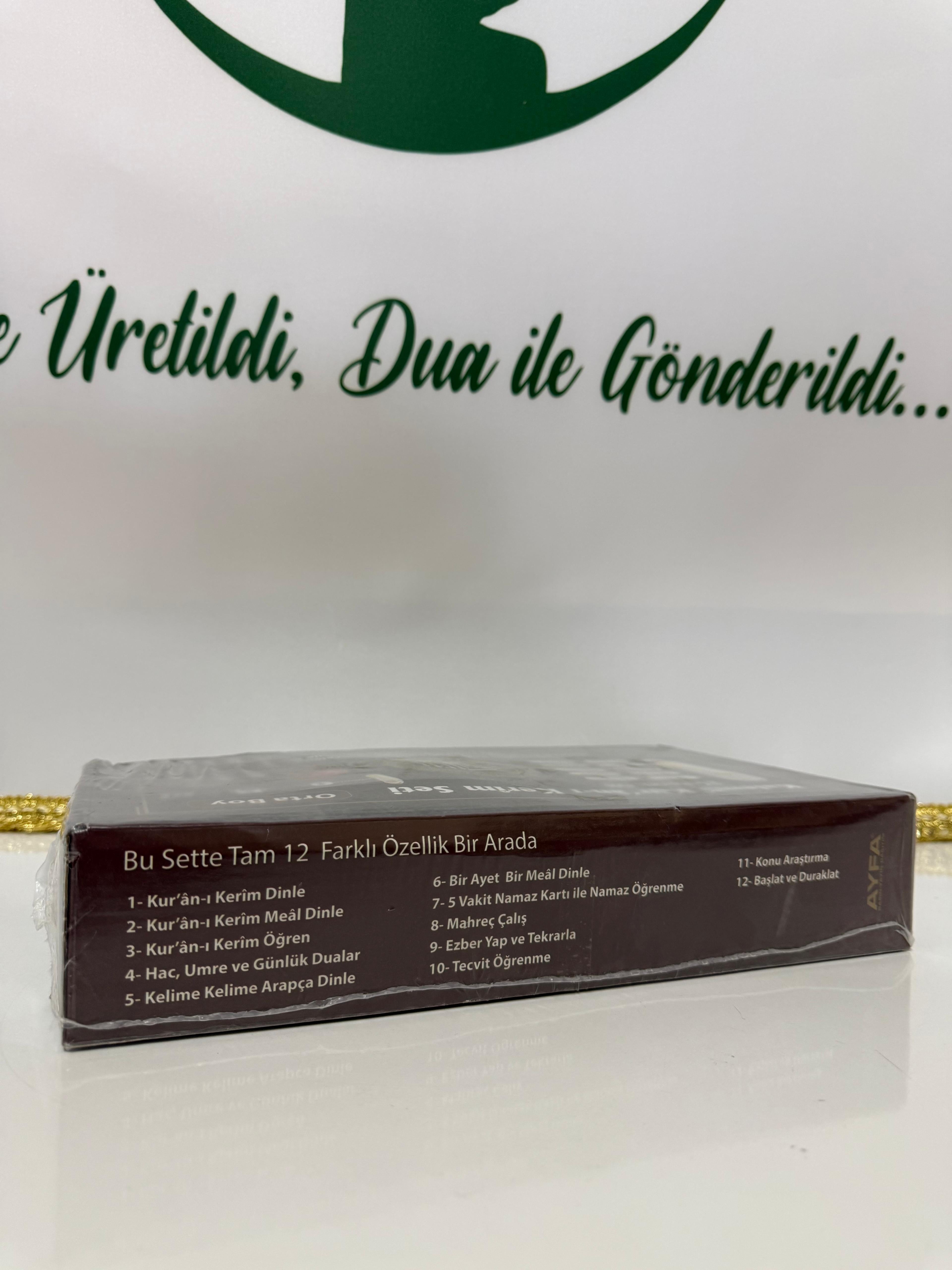 Ayfa Premium Kalemli Kur’an Seti – Orta Boy (10 Dil Destekli)