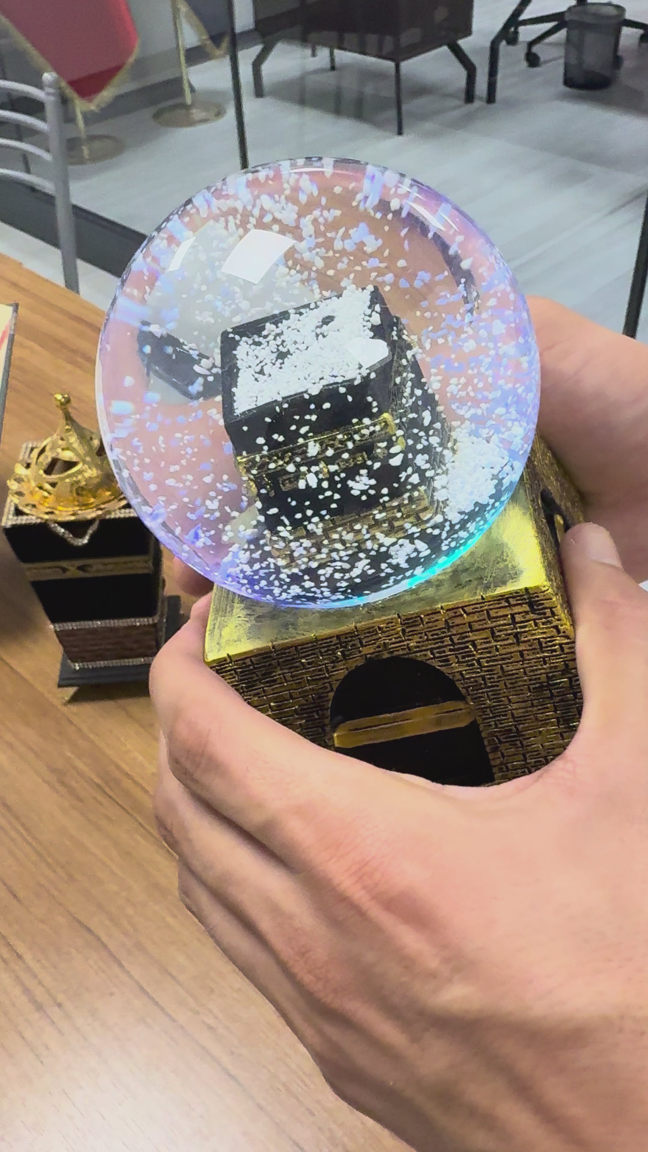 Kâbe Kar Küresi – Su Efektli & Sesli