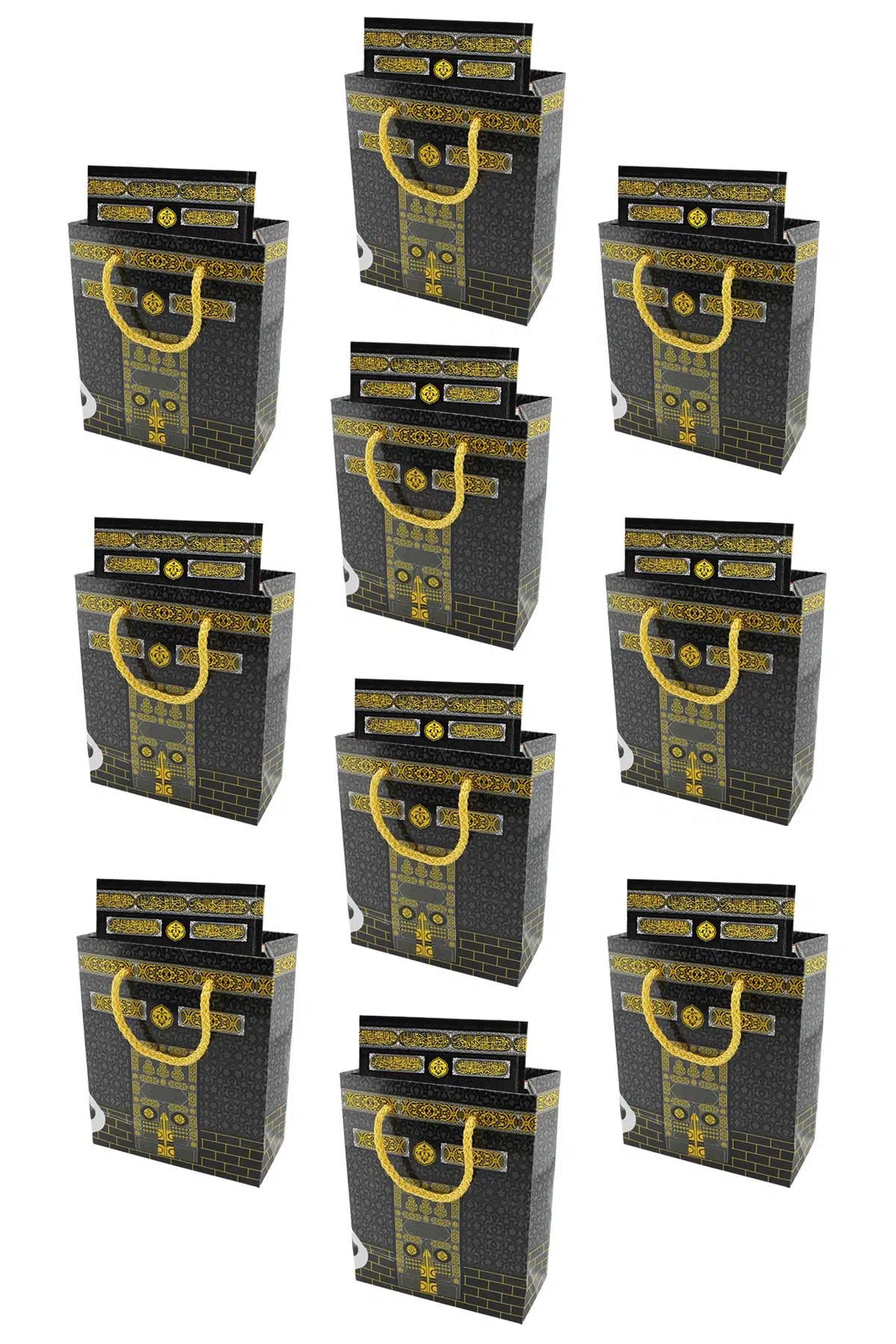 Kabe Desenli Çantalı Yasin Seti – 10’lu Manevi Hediye Paketi